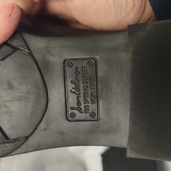 Sam Edelman tall, 100% leather, black, zip up "Penny" boots Size 6.5 Medium - Picture 11 of 16